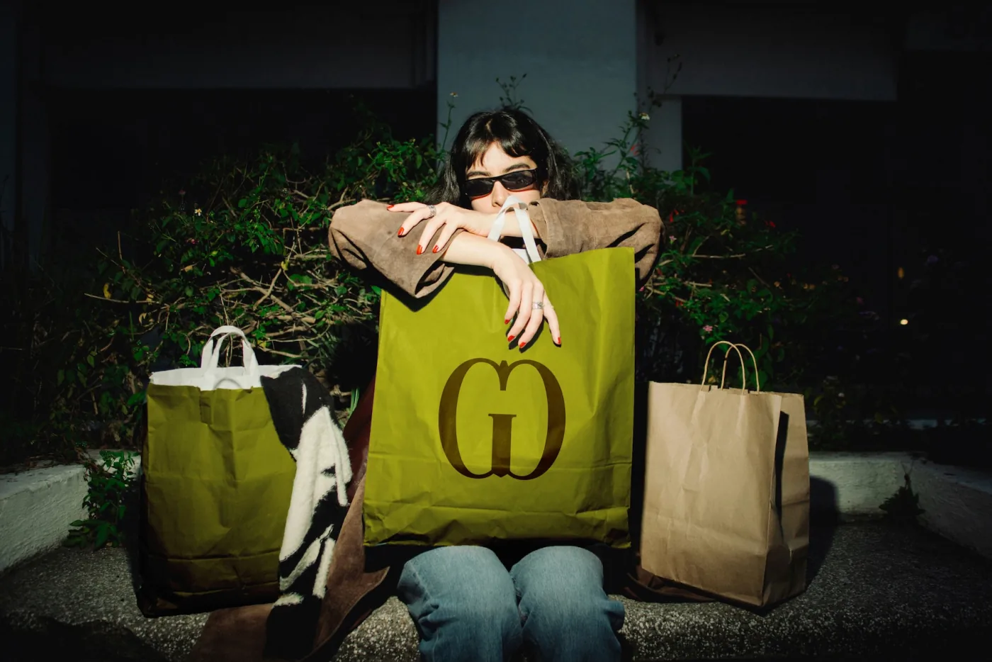 The Garden Club mustard tote
